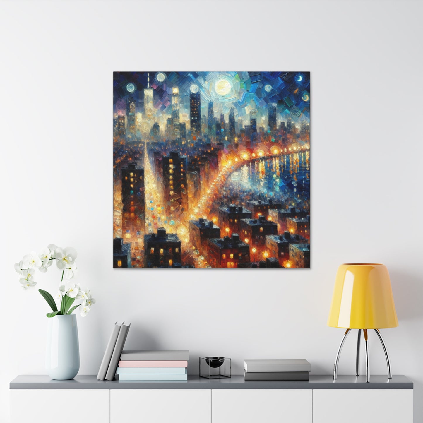 Nocturnal Urban Symphony - Canvas