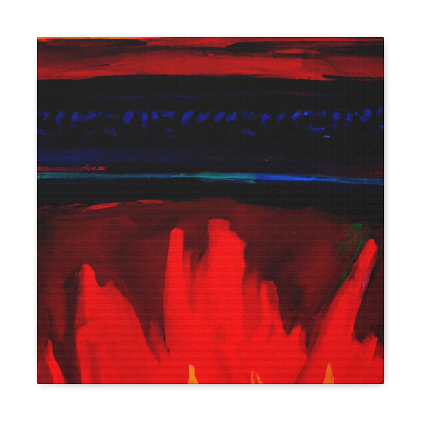 "Flames of Home Fires" - Canvas