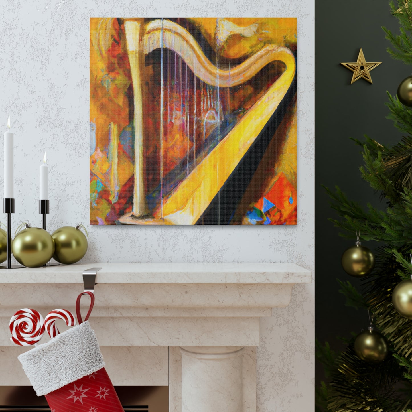 "Harp in Harmony" - Canvas