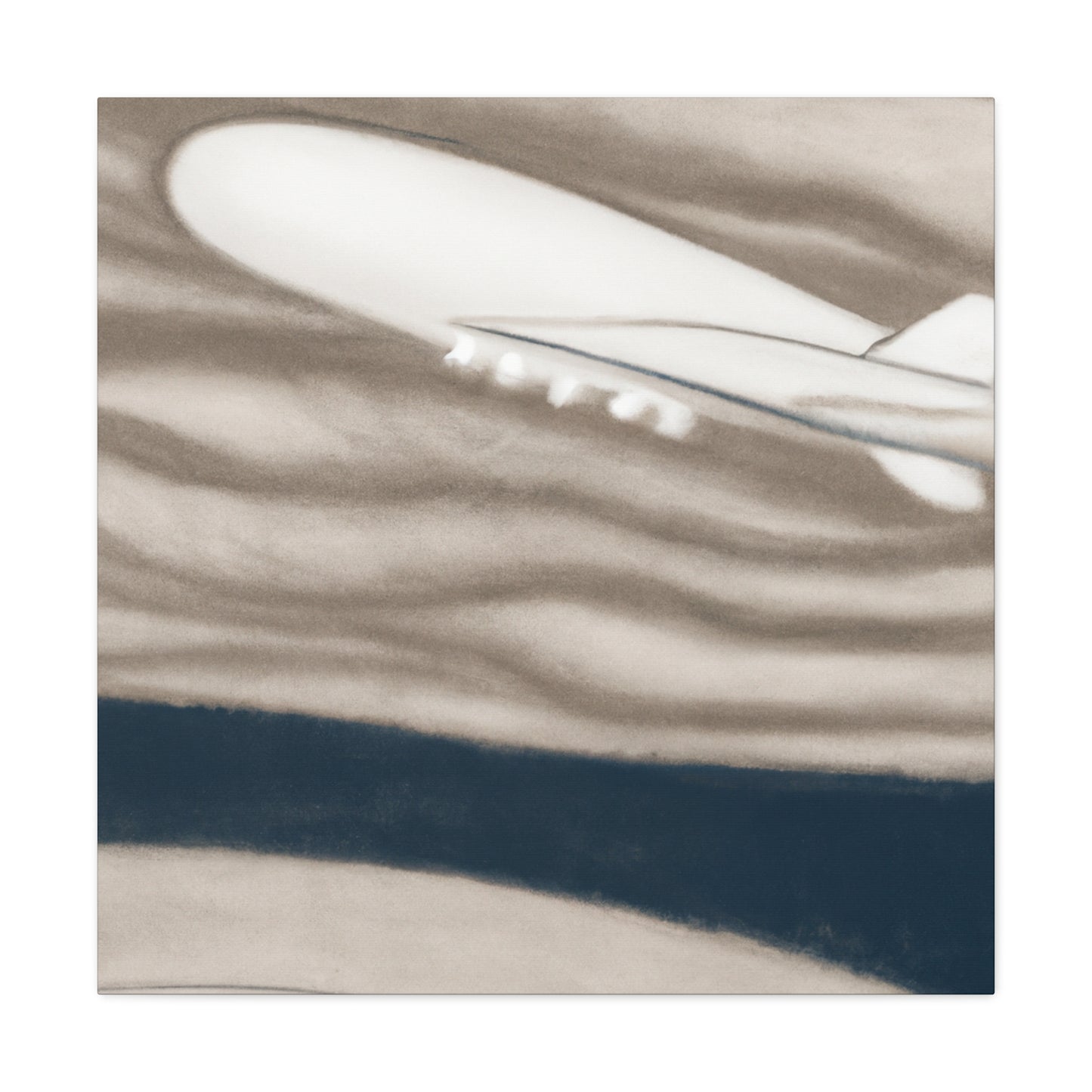 Blimp in the Sky - Canvas