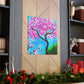 "Cherry Blossom Oasis" - Canvas