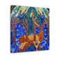 Deer amid Impressionism - Canvas