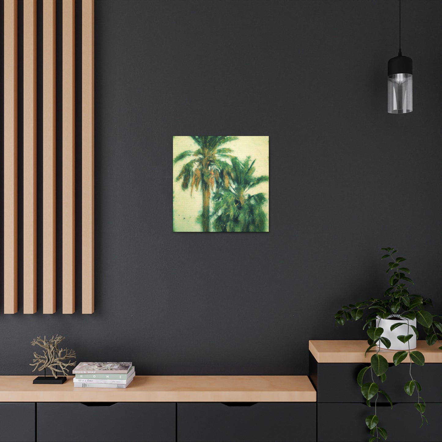 Palm Trees in Louvre - Canvas