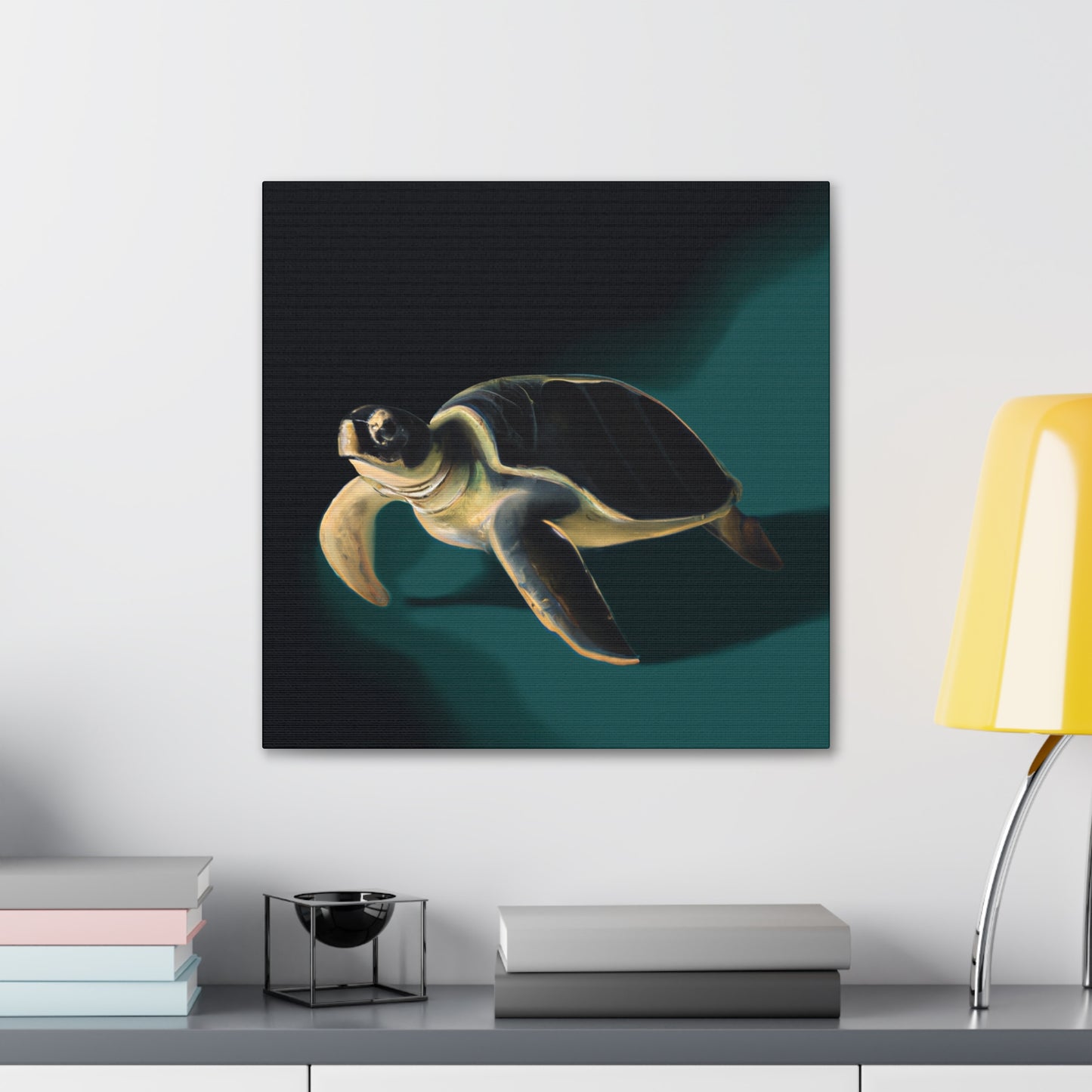 "Sea Turtle Reflection" - Canvas