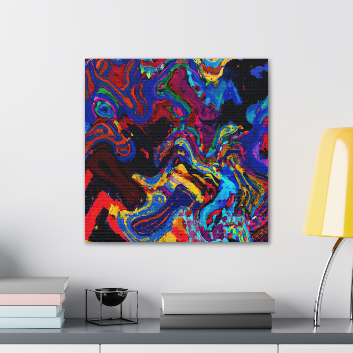 Midnight Abstract Symphony - Canvas