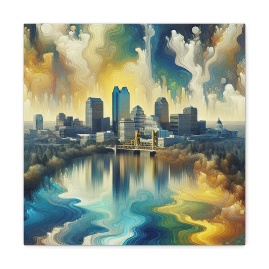 Golden Sacramento Elegance - Canvas