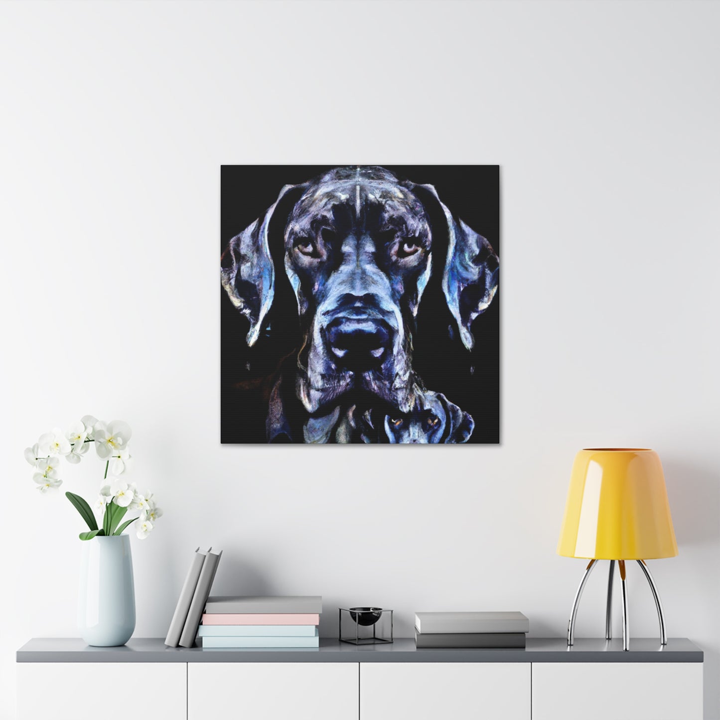 Great Dane in Deco. - Canvas