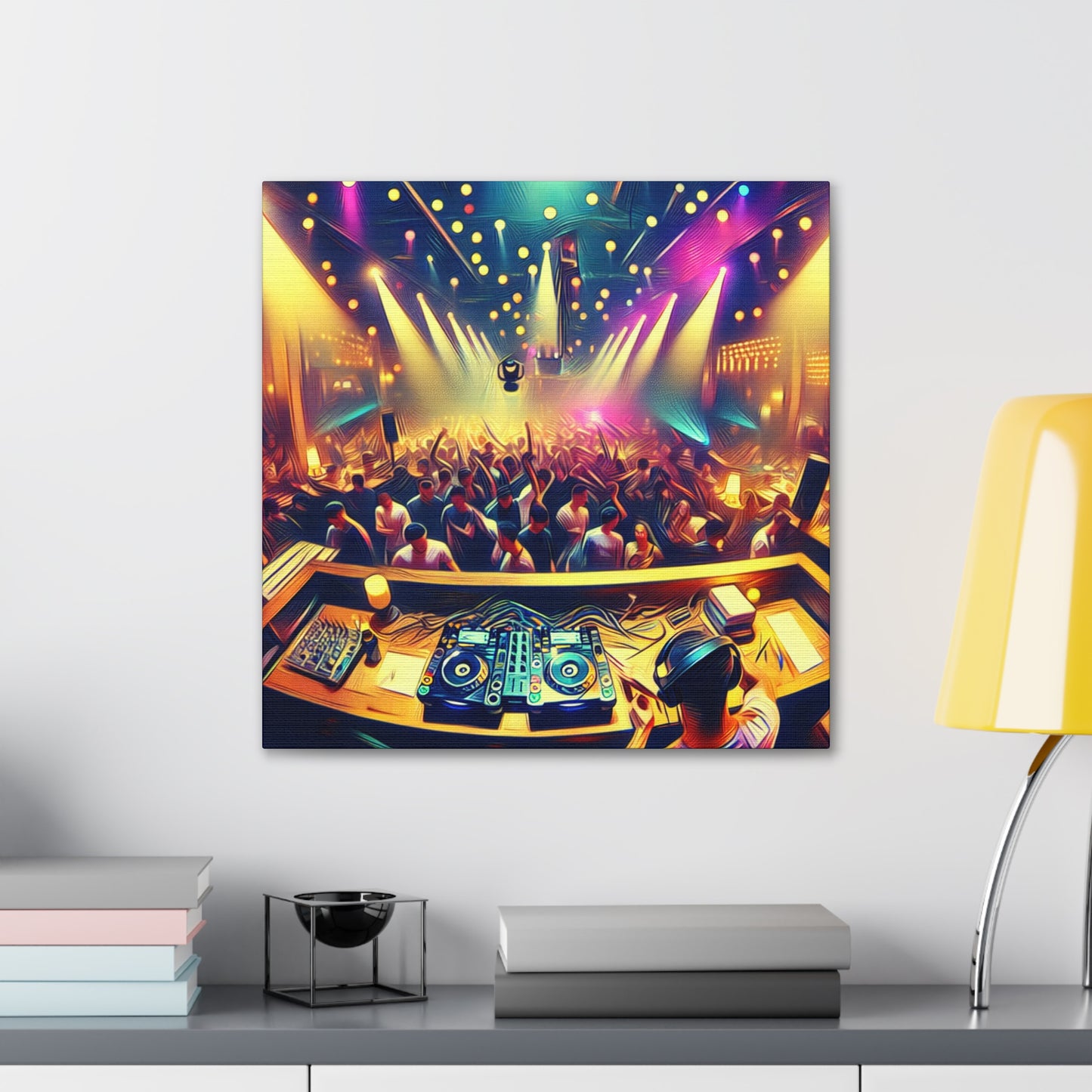 Rhythmic Nights Unveiled - Canvas