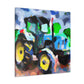 Tractor Abstract Expressionism - Canvas