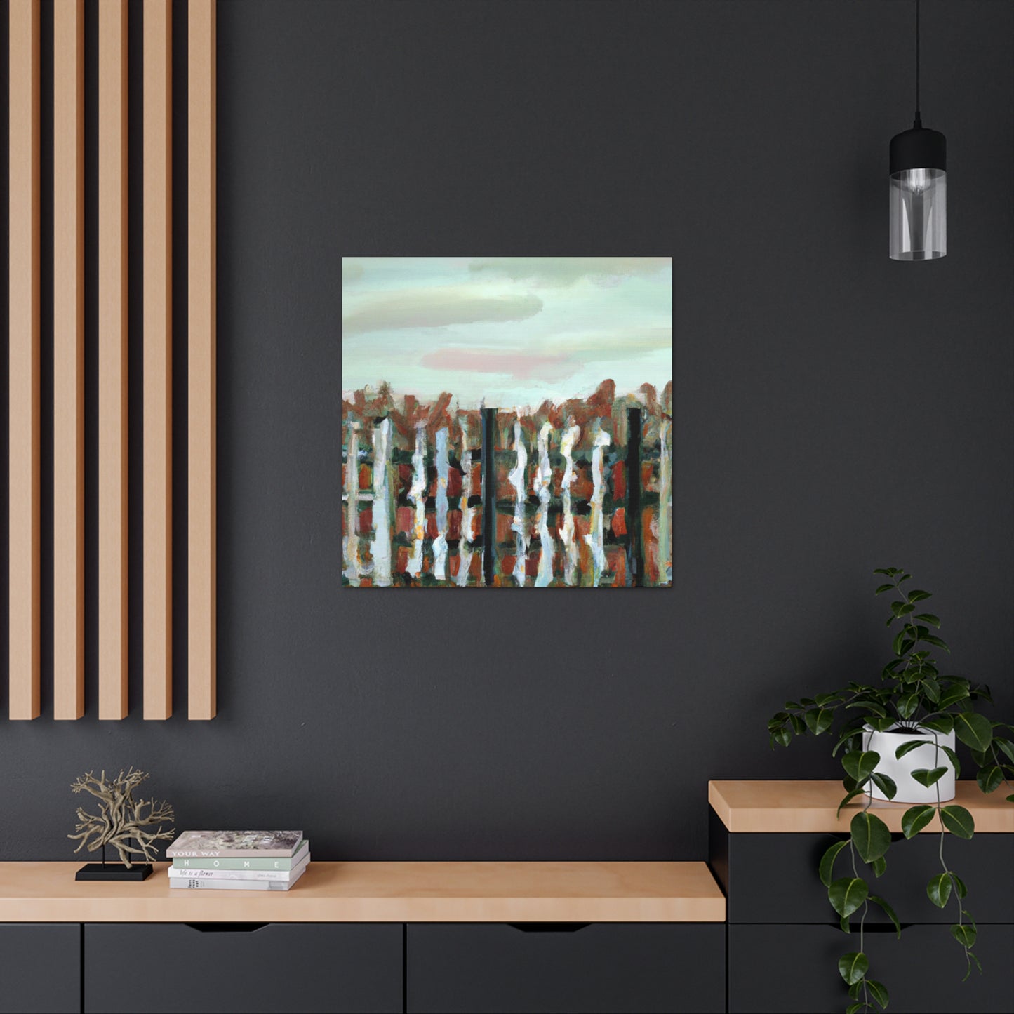 Fence of the Barnyard - Canvas