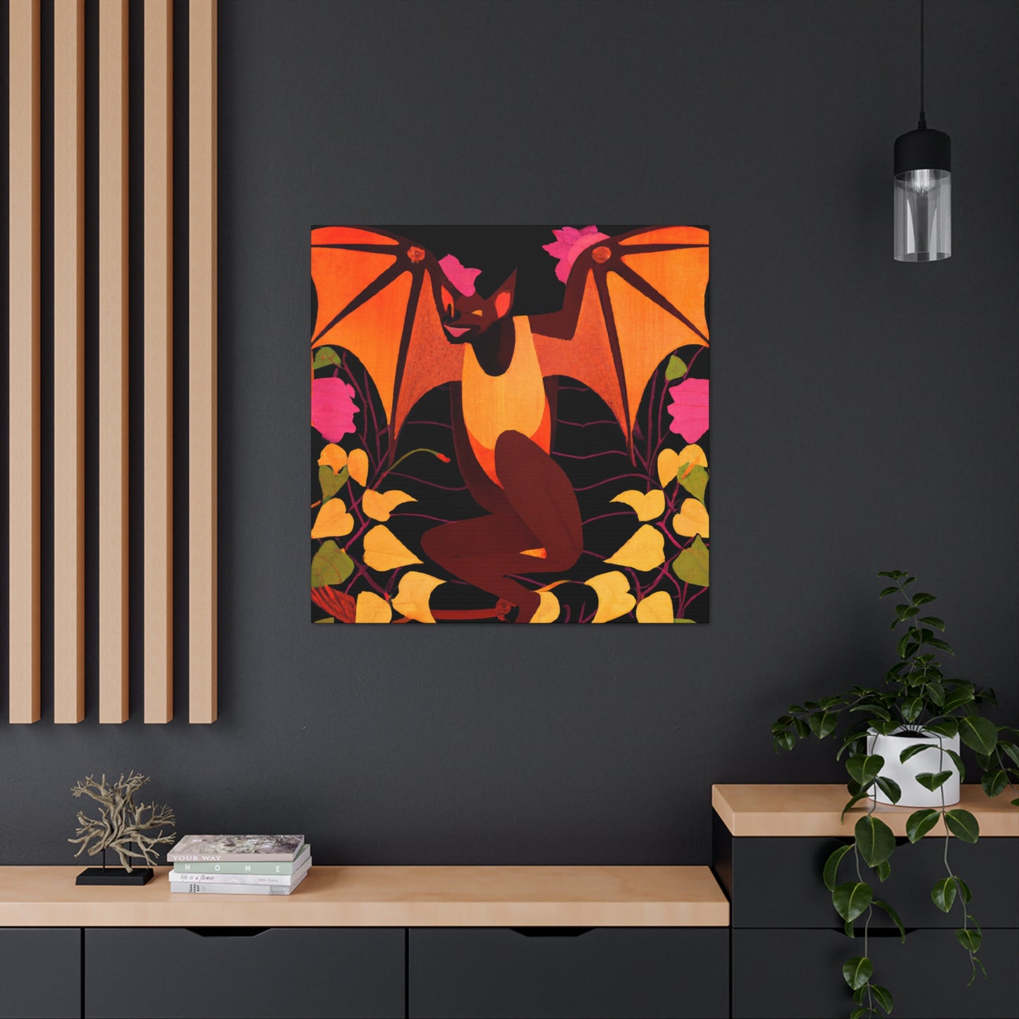 "Indian Flying Fox Flies" - Canvas