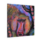 "Baboon in Abstract Form" - Canvas