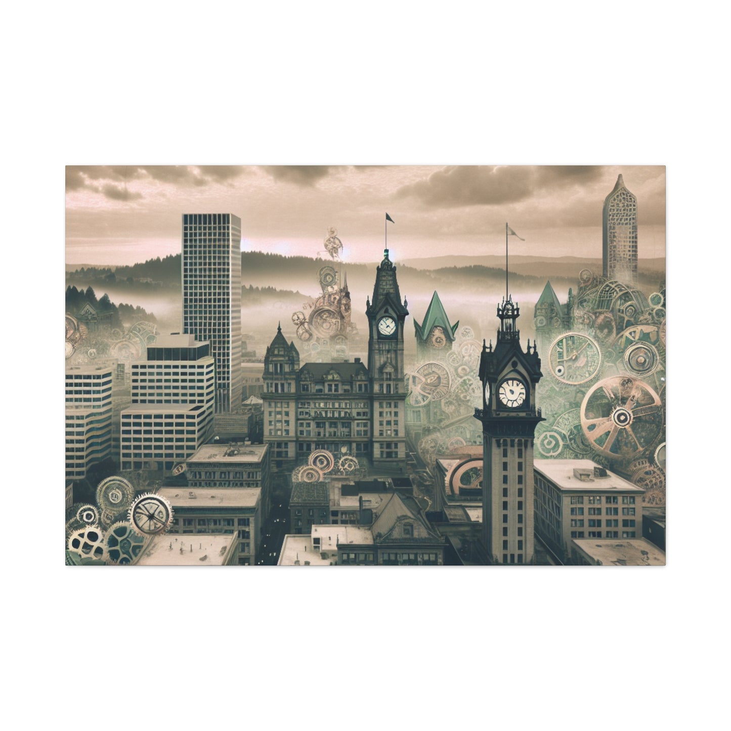 Industrial Dreams of Portland - Canvas