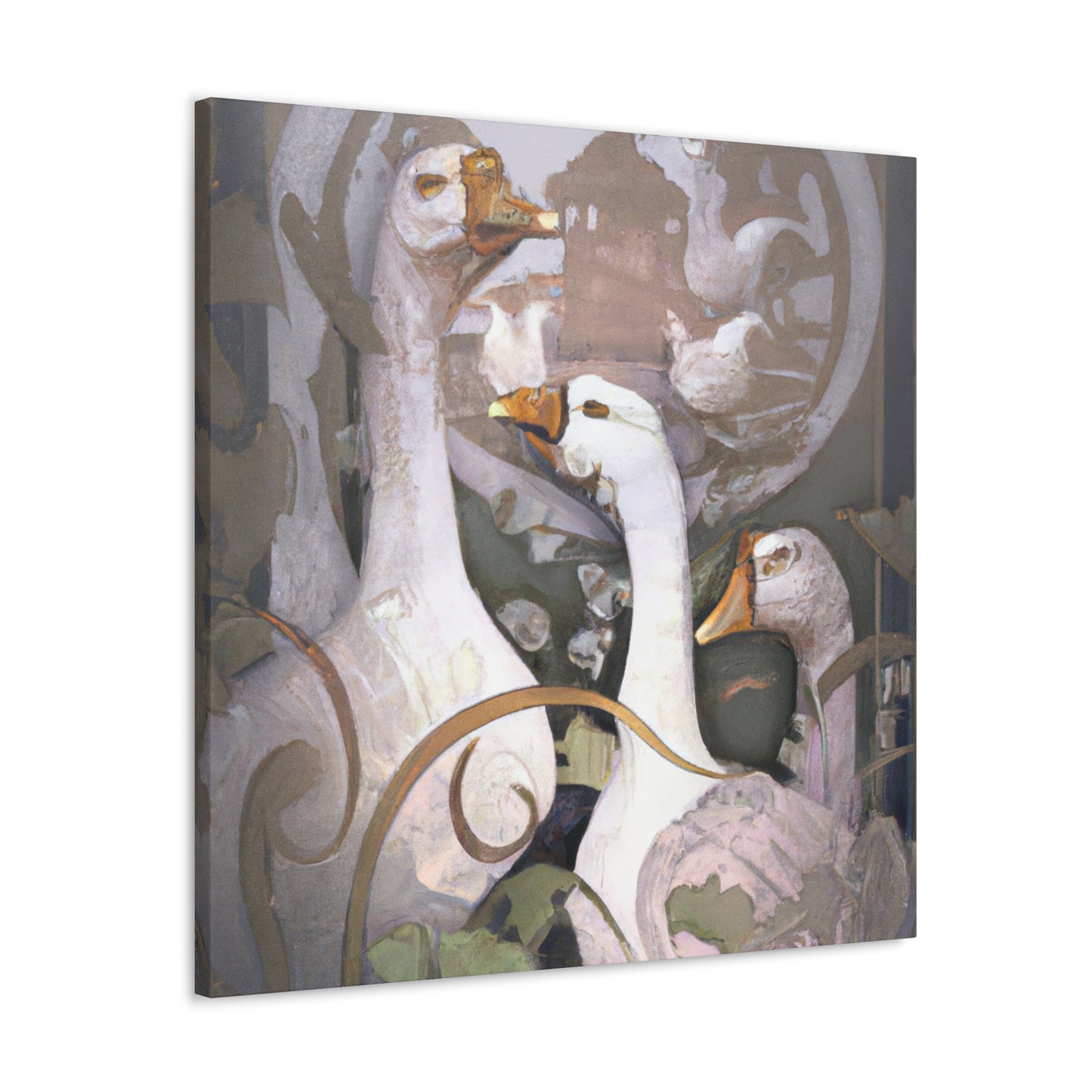 Geese of Art Nouveau - Canvas