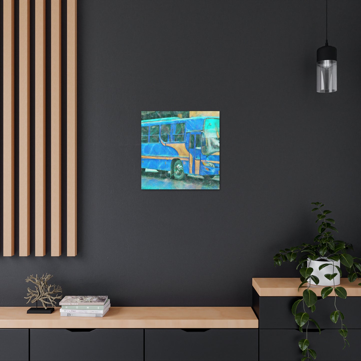 Bus of Colorful Hues - Canvas