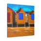 "Summer Beach Cottages" - Canvas