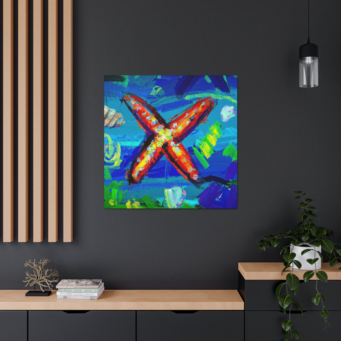 "Starfish in Expressionism" - Canvas