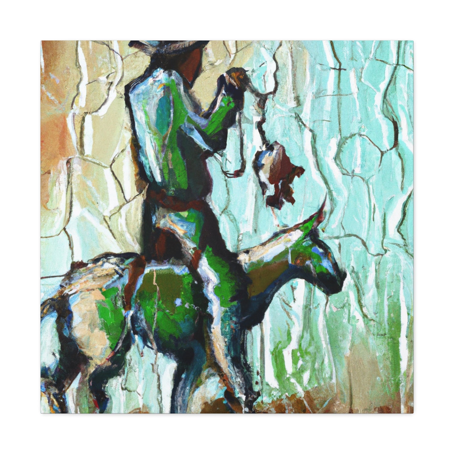 Cowboys on Wild Steeds - Canvas