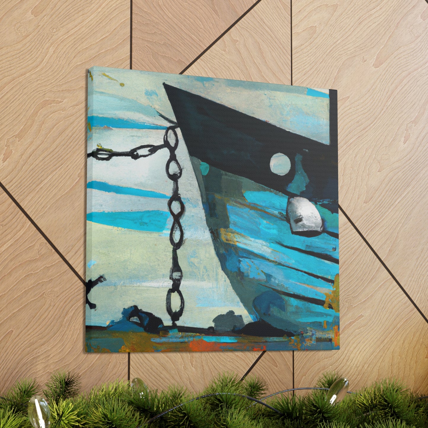 Fishing Boats At Sea - Canvas