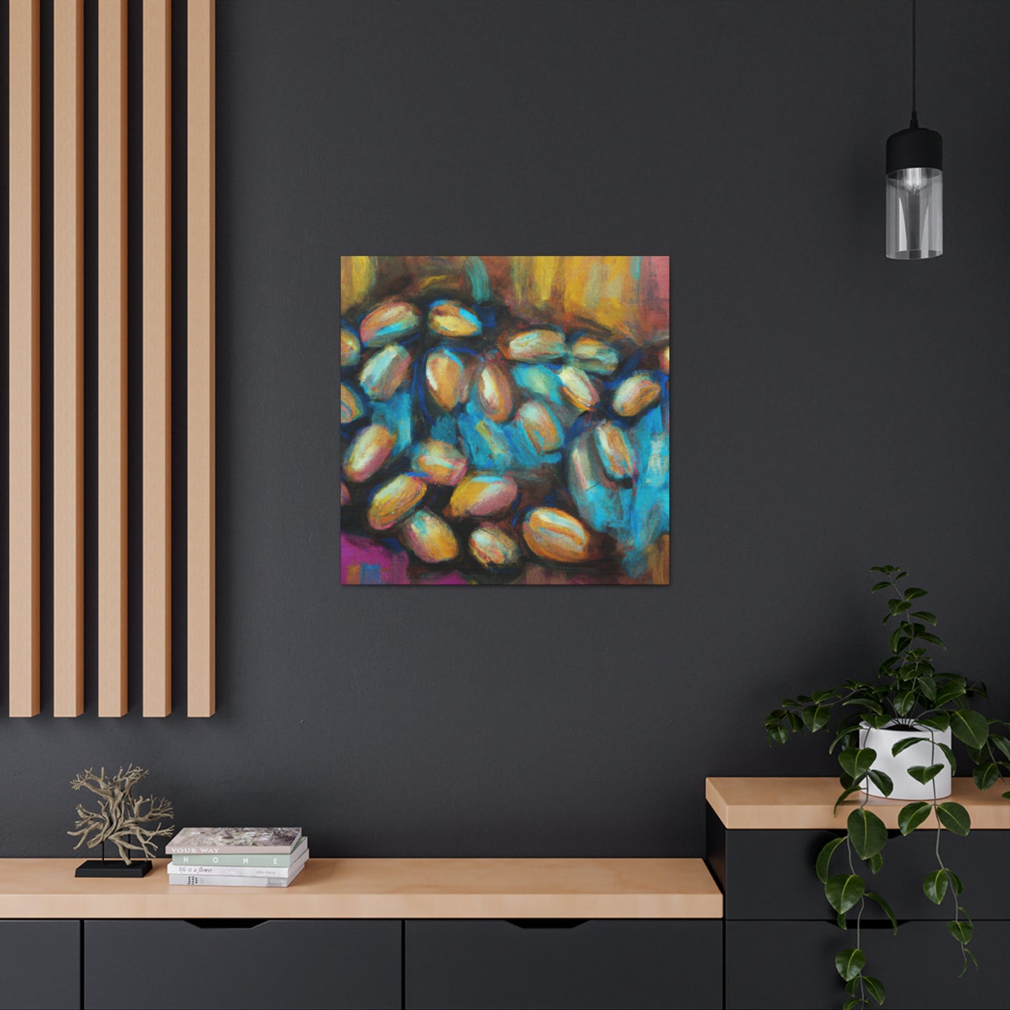 Coffee Beans in Fauve - Canvas