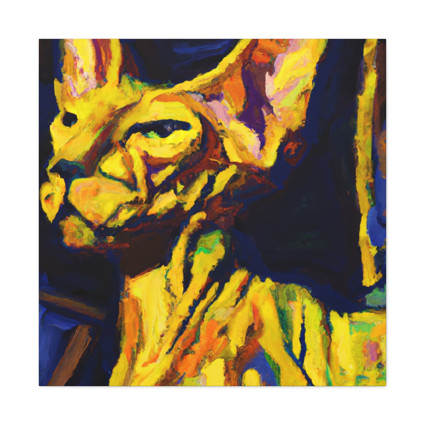 "Sphynx in Expressionism" - Canvas