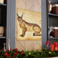 "Caracal in Art Deco" - Canvas