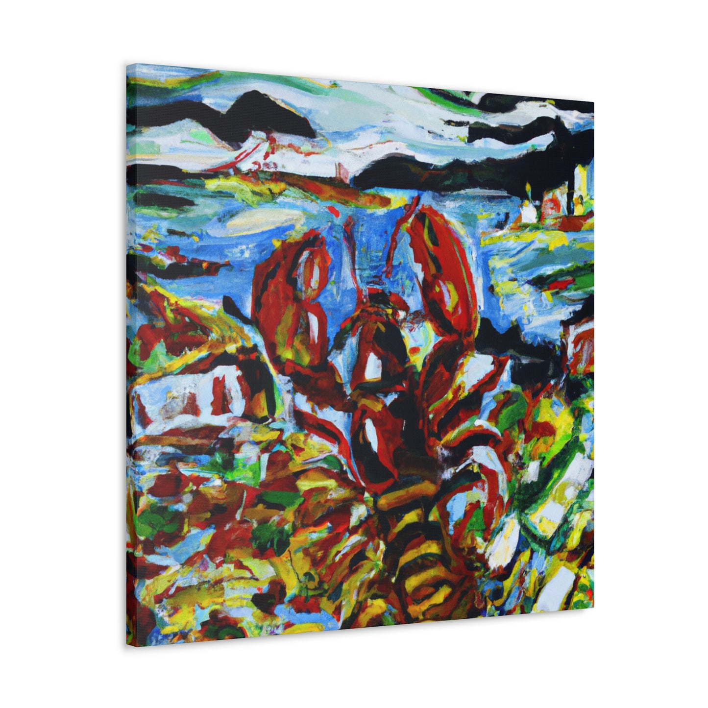 Lobster's Expressionistic Form - Canvas