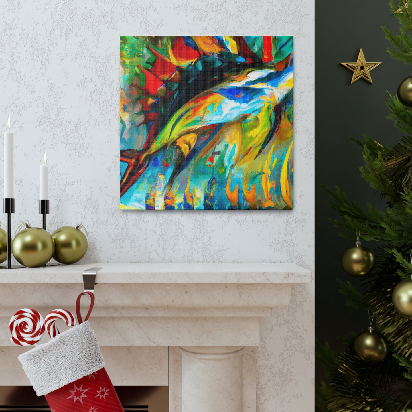 "Sailfish Under the Waves" - Canvas