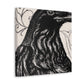 Crow in Rococo Style - Canvas