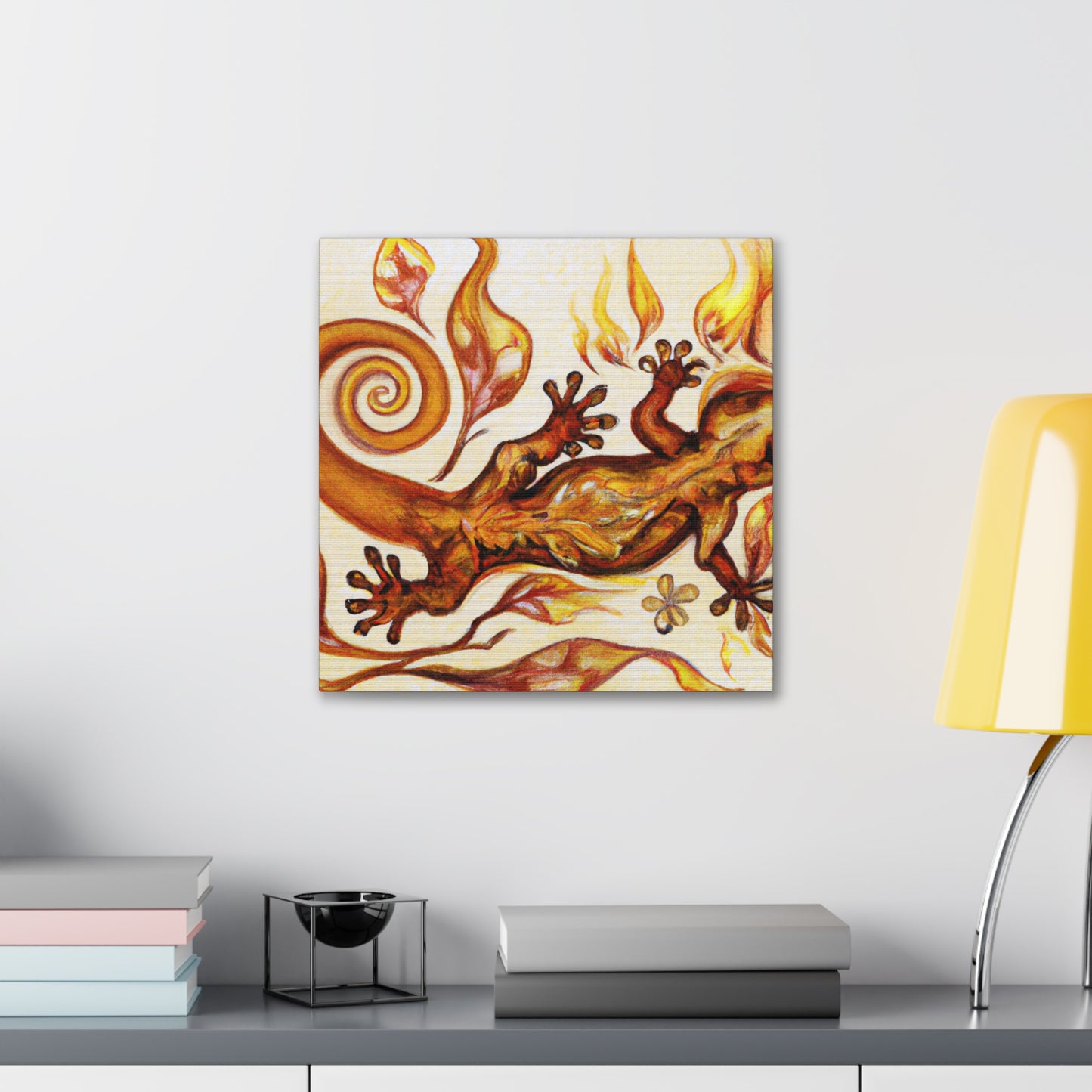 "Lizard in Lavish Luxury" - Canvas