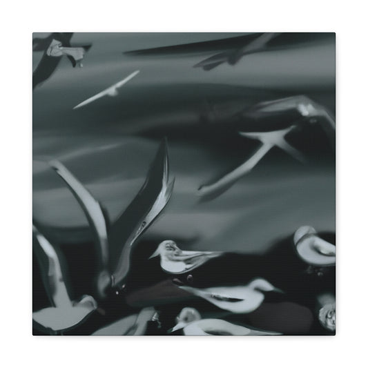 Sea Birds in Flight - Canvas