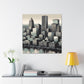 "Cityscape of Rose City" - Canvas