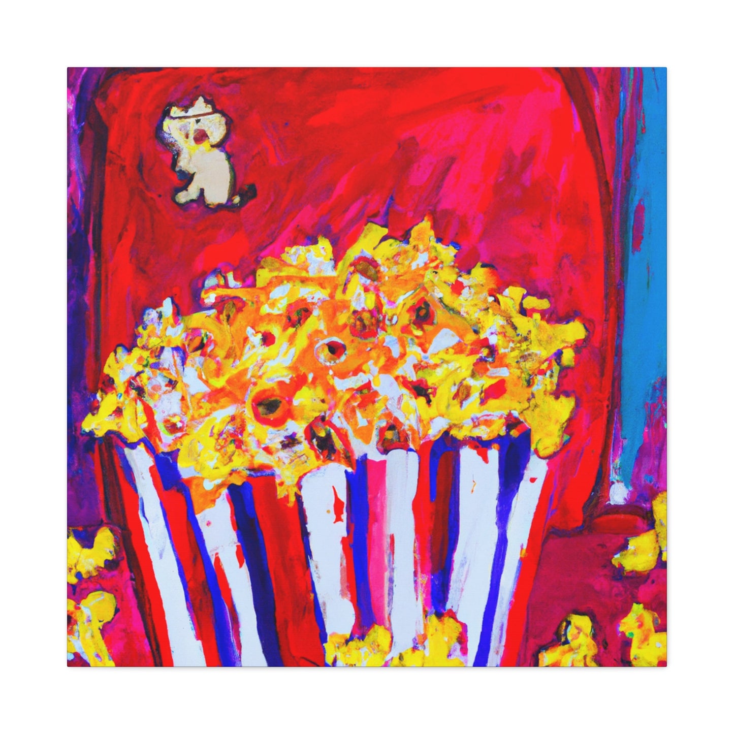 "Popcorn in Abstraction" - Canvas