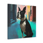 Boston Terrier Lounging - Canvas