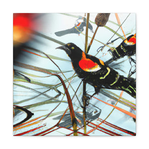 Red-winged Blackbird Brilliance - Canvas