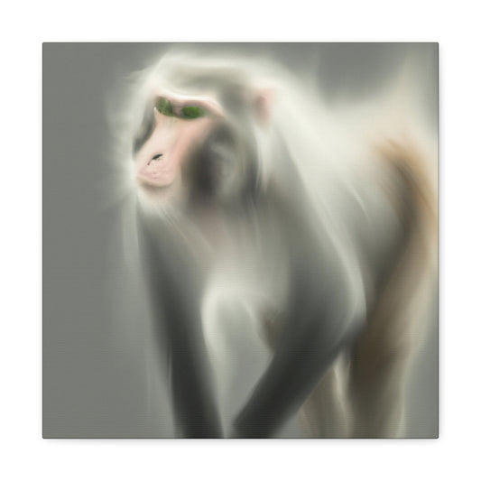 "Majestic Japanese Macaque" - Canvas