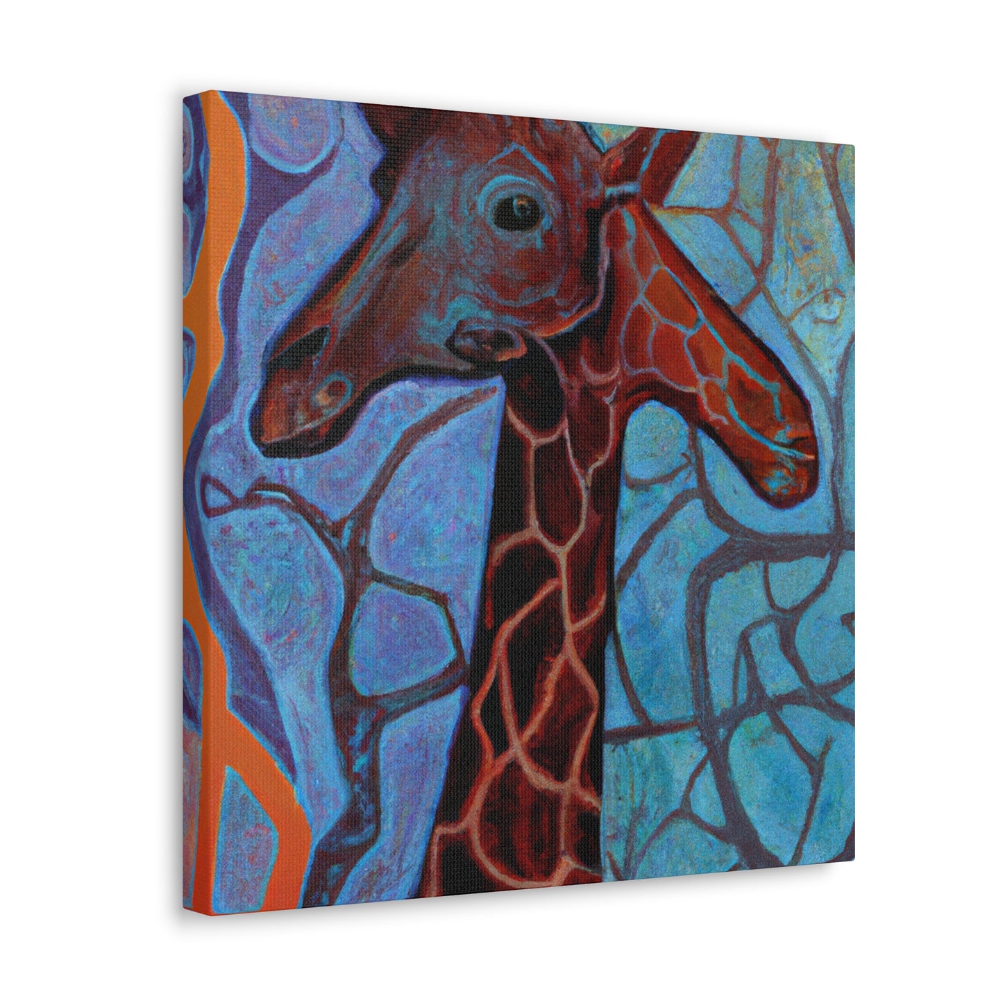 "Giraffes in Art Deco". - Canvas