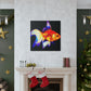 "Golden Fish Delight" - Canvas