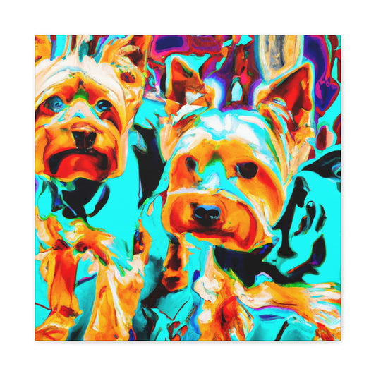 "Yorkshire Terrier Delight" - Canvas