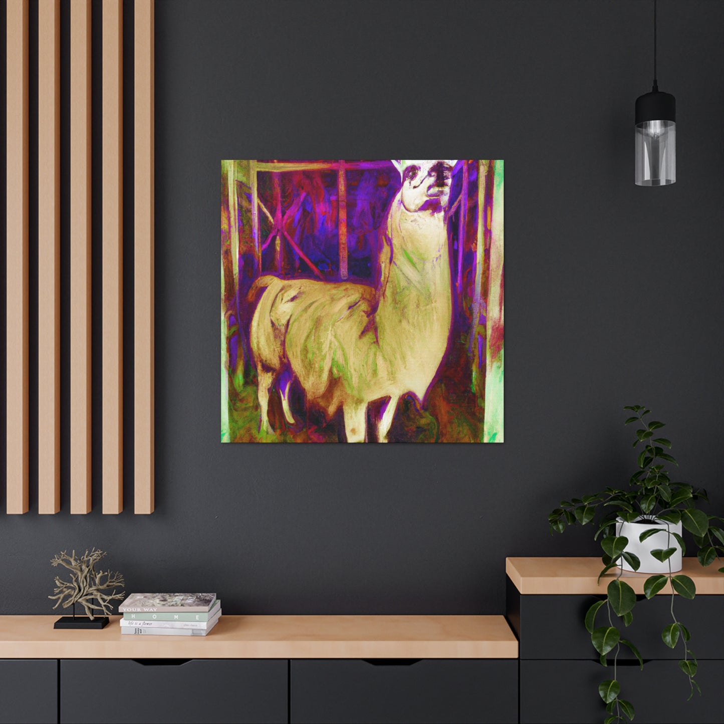 Llama Majestic Splendor - Canvas