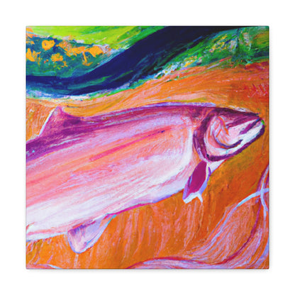 Salmon in Reflection. - Canvas