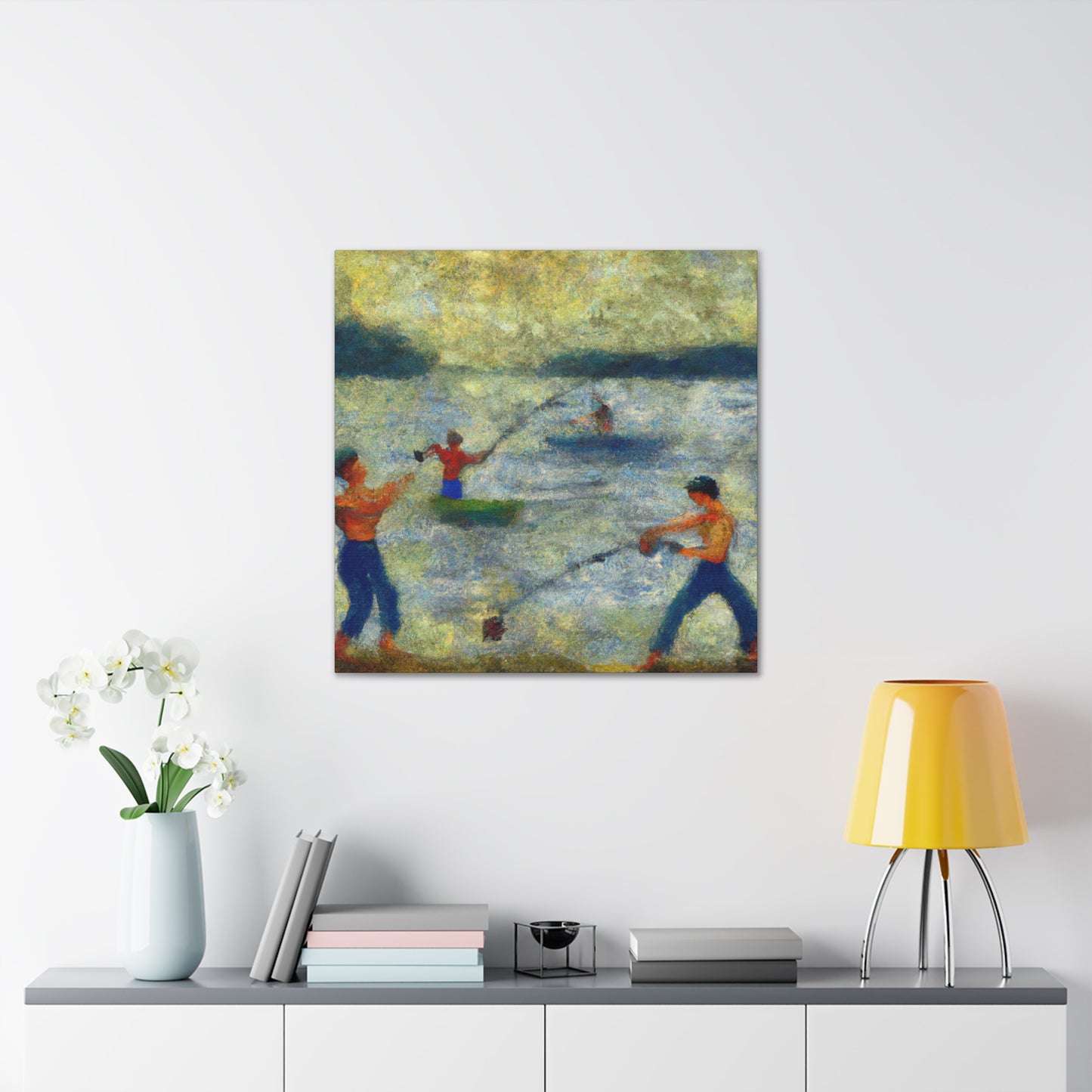 Fishing on the Banks - Canvas