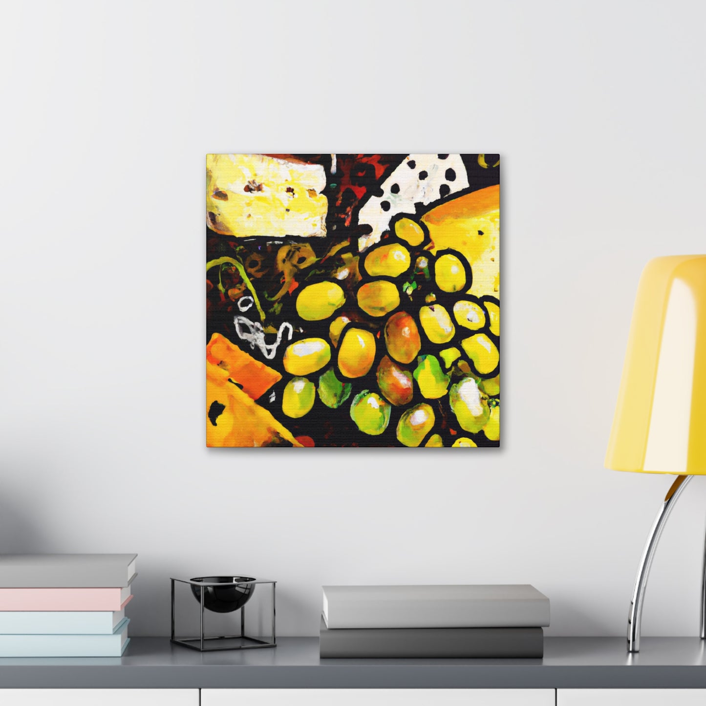 "Cheese and Grapes Melody" - Canvas