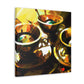 "Tea Cups in Renaissance". - Canvas