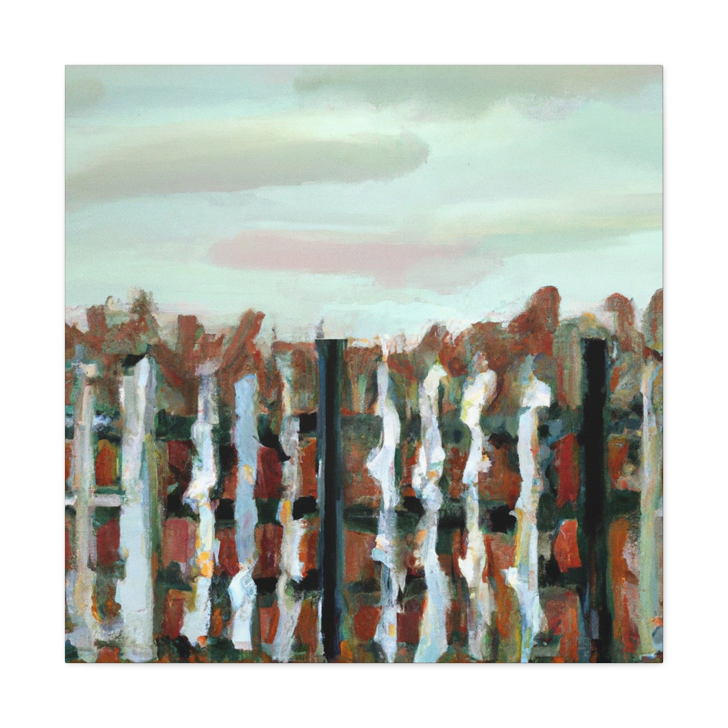 Fence of the Barnyard - Canvas