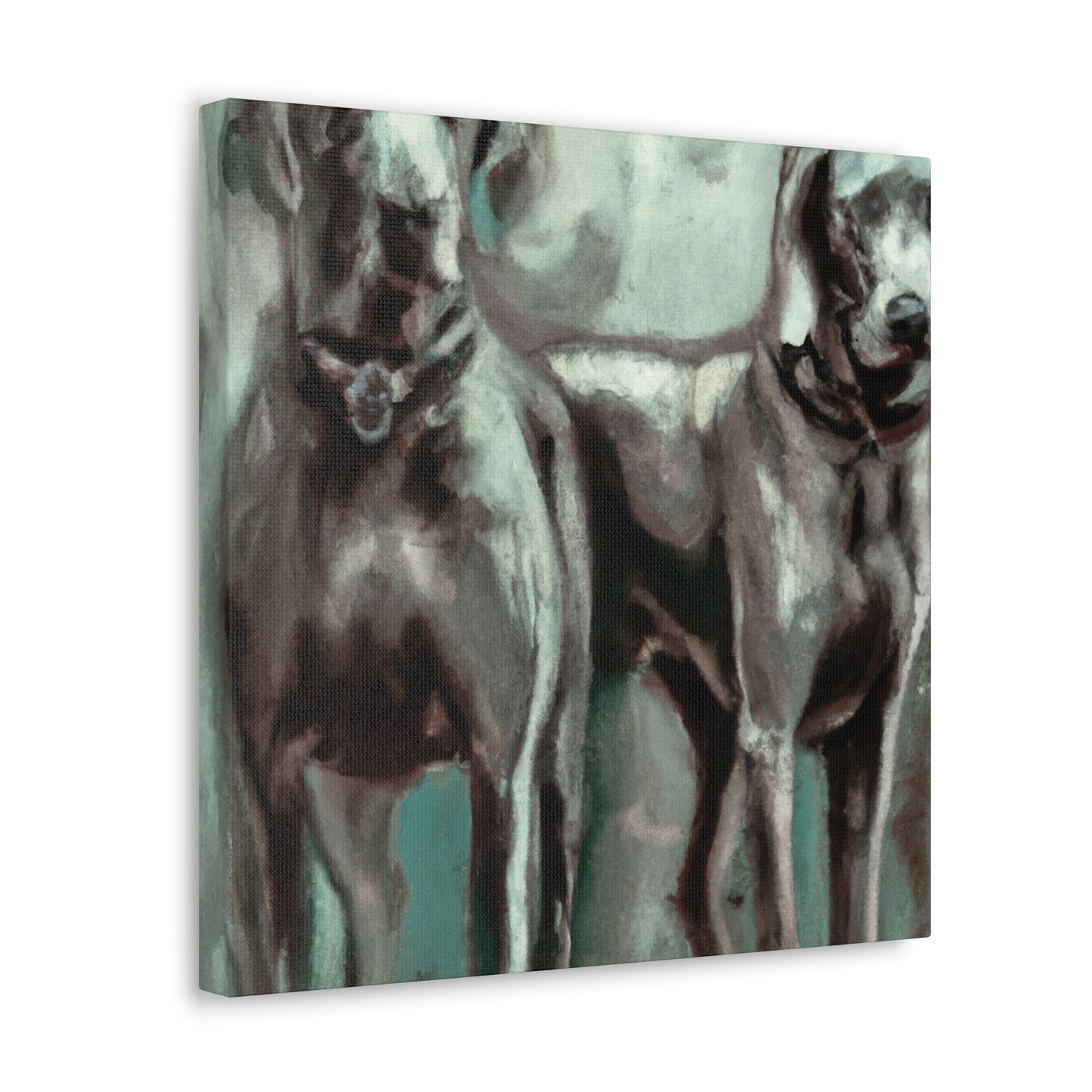 "Weimaraner in Expressionism" - Canvas