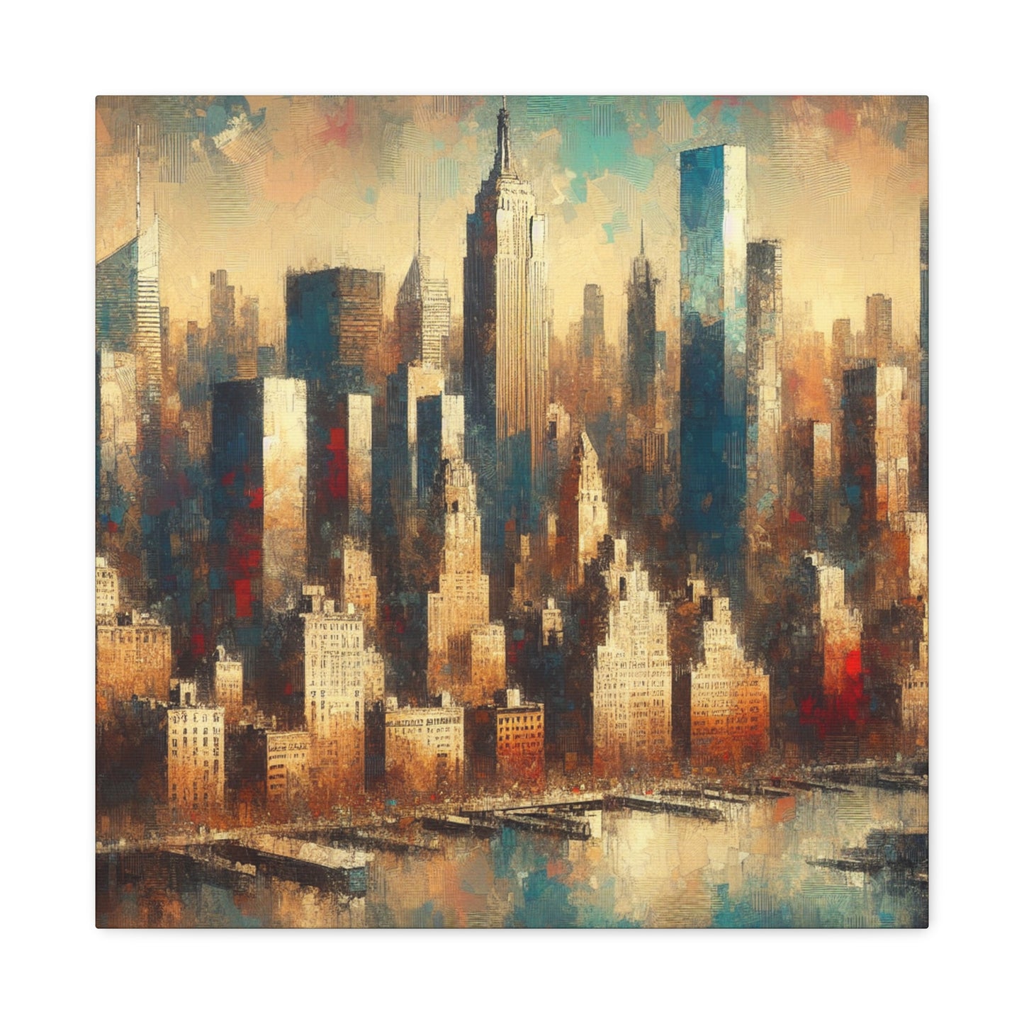 City symphony of chaos. - Canvas