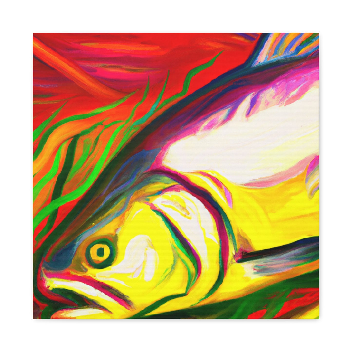 Salmon's Swimming Dance - Canvas