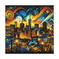 "Gilded City Symphony" - Canvas