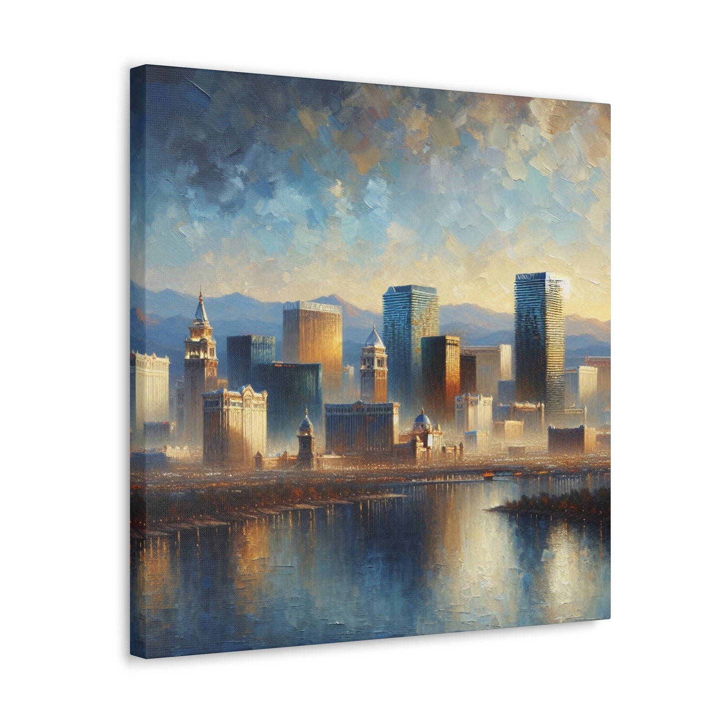 "Desert Lights, Urban Fights" - Canvas